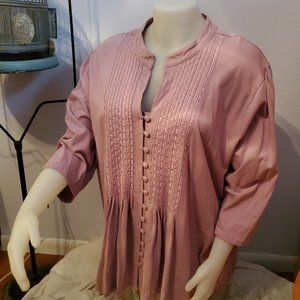 Woman Within 5X Dusty Rose Top
